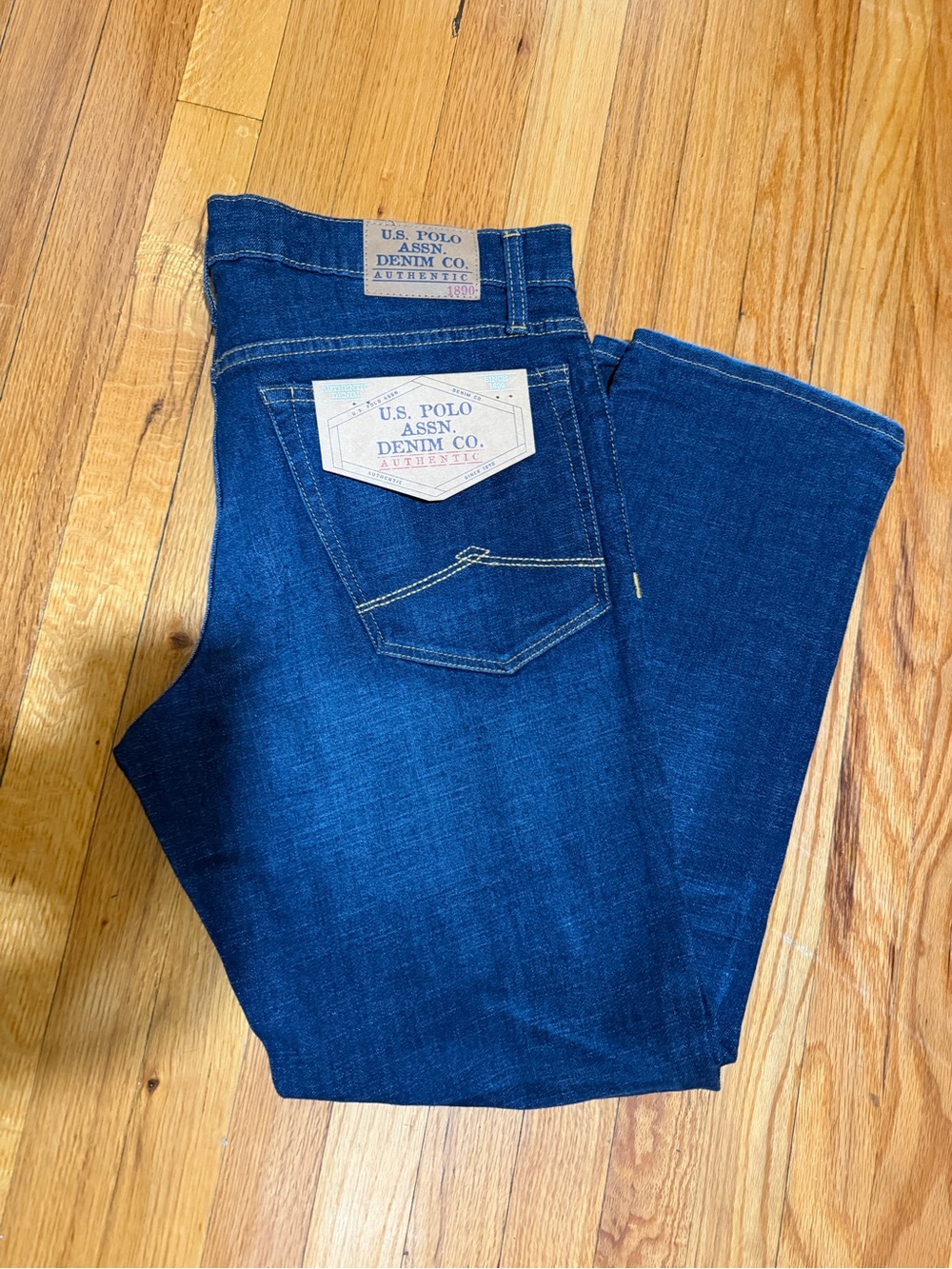 U.S. Polo Assn. Men’s Dark Blue Denim Jeans 36W x30W NWT